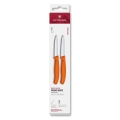 Victorinox - Virtuves dārzeņu nažu komplekts SWISS CLASSIC, 8 cm, 2 gab., oranžs
