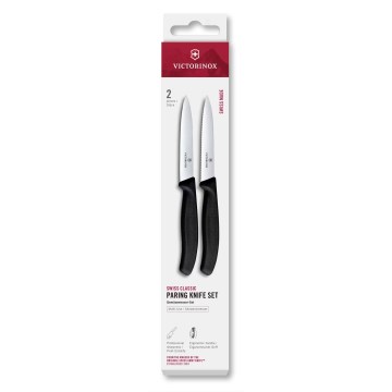 Victorinox - Virtuves nažu komplekts dārzeņiem SWISS CLASSIC 10 cm 2 gab. melns