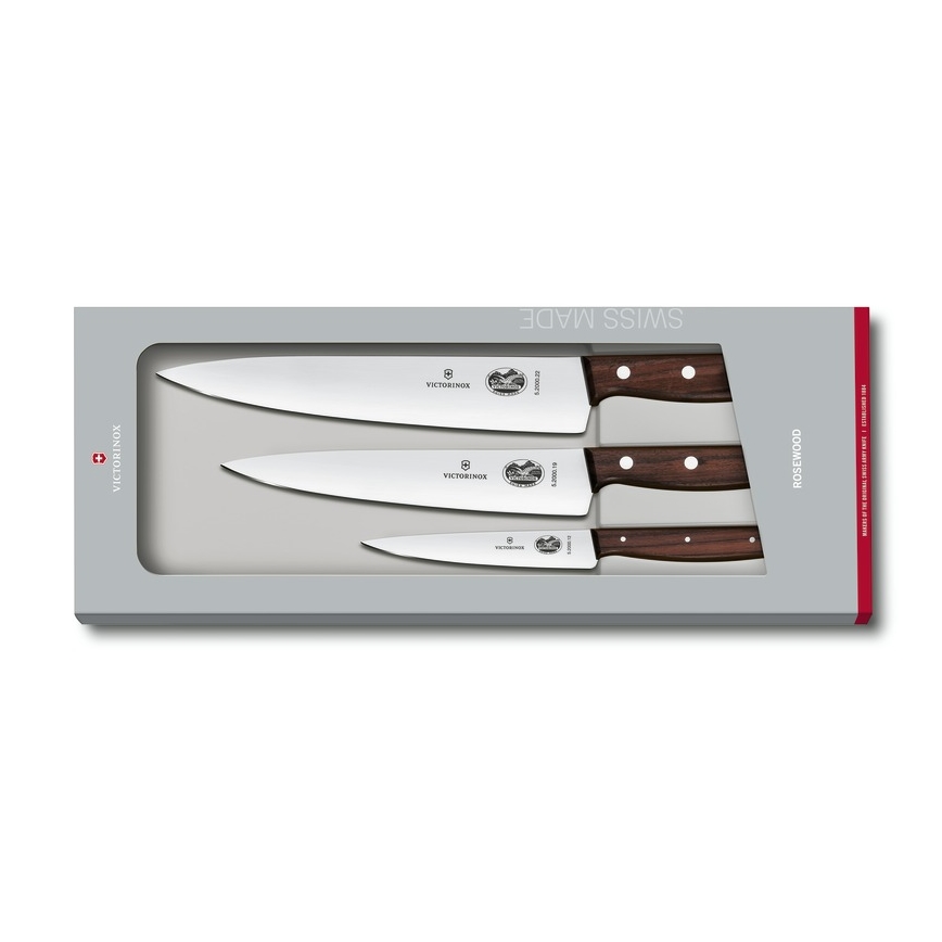 Victorinox - WOOD virtuves nažu komplekts, 3 gab., no kļavas