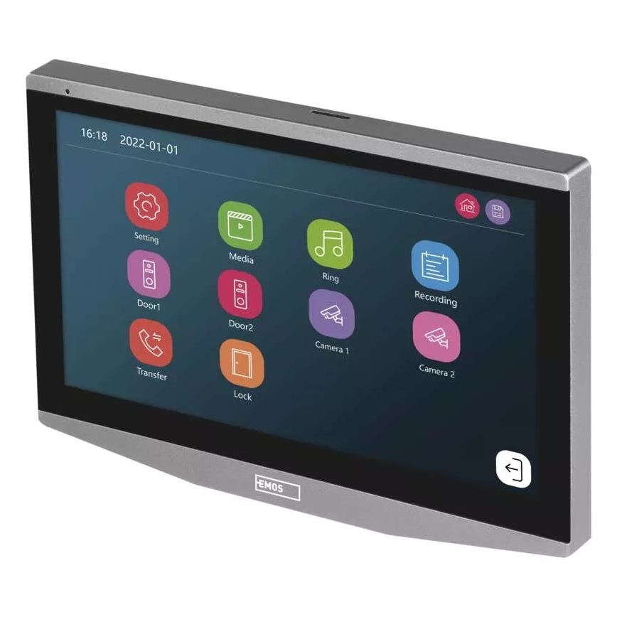 Video durvju zvana papildu ekrāns GoSmart 12V Wi-Fi Tuya