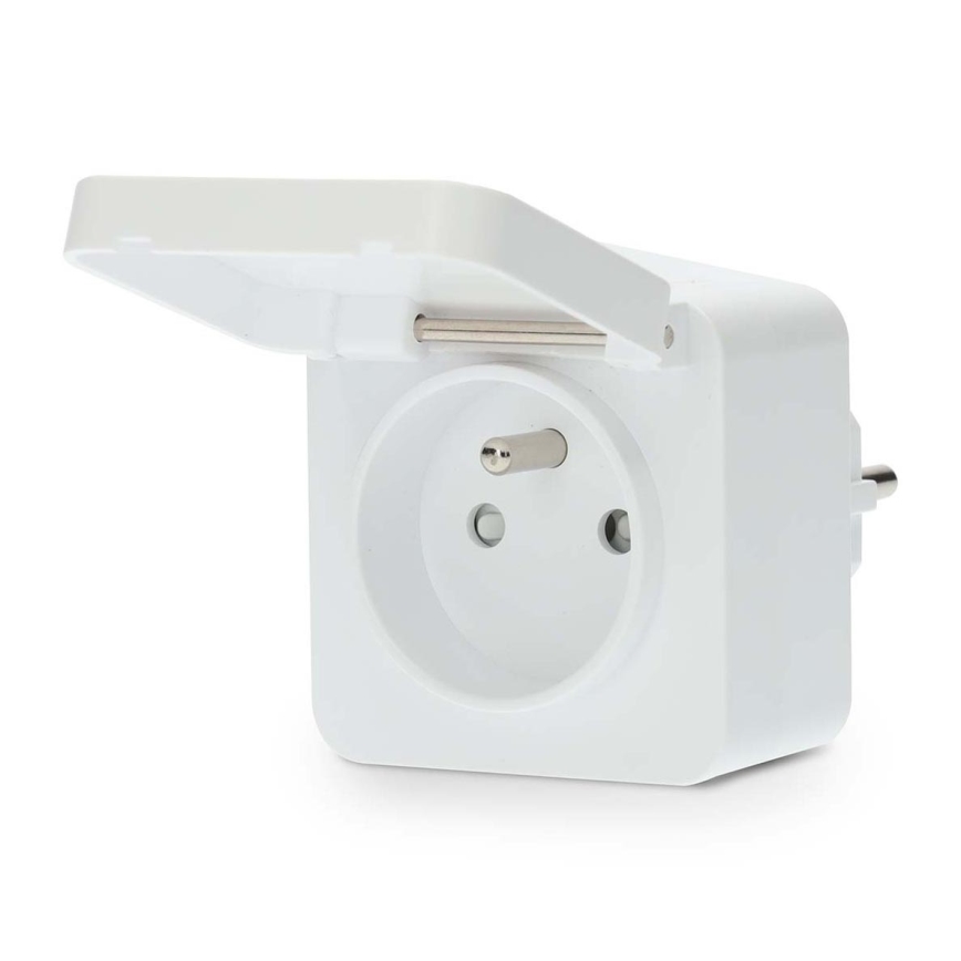Viedā kontaktligzda 3680W/230V/ Type E/16A Wi-Fi Tuya IP44