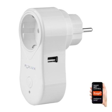 Viedā kontaktligzda SMART 3400W/230V Wi-Fi Tuya + USB SCHUKO