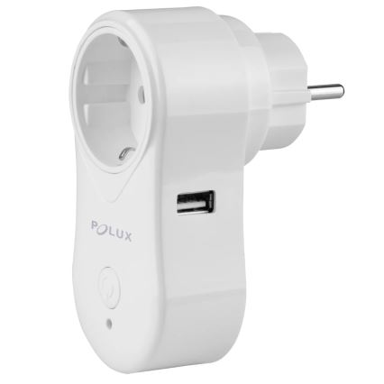 Viedā kontaktligzda SMART 3400W/230V Wi-Fi Tuya + USB SCHUKO