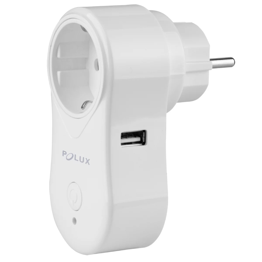 Viedā kontaktligzda SMART 3400W/230V Wi-Fi Tuya + USB SCHUKO