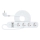 Viedā paplašinājums vads ar slēdzi 4Z Tips E + 2x USB-A + 1x USB-C 1,5m Wi-Fi Tuya balta