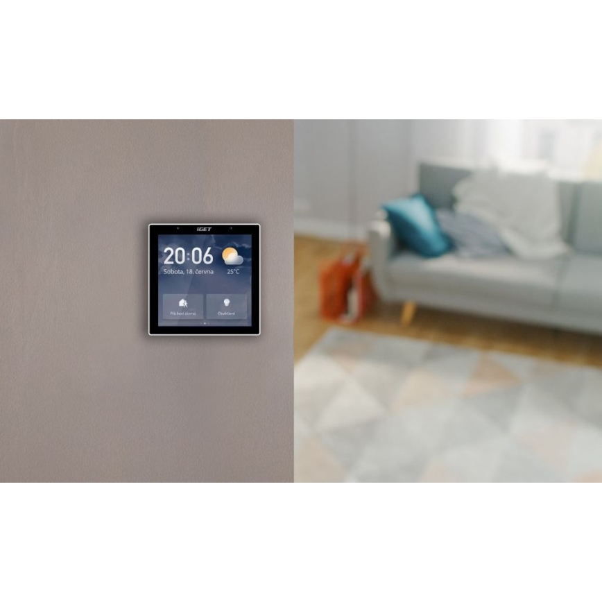 Viedā vārteja ar skārienvadāma ekrāns GW6 Wi-Fi Zigbee Bluetooth