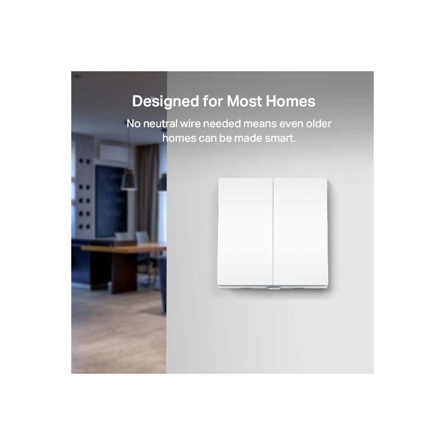 Viedais divu pogu gaismas slēdzis 2xAAA