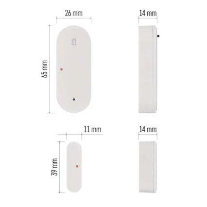 Viedais durvju sensors GoSmart 1xCR2032