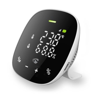 Viedais gaisa kvalitātes monitors ar LED ekrāns SmartLife Wi-Fi