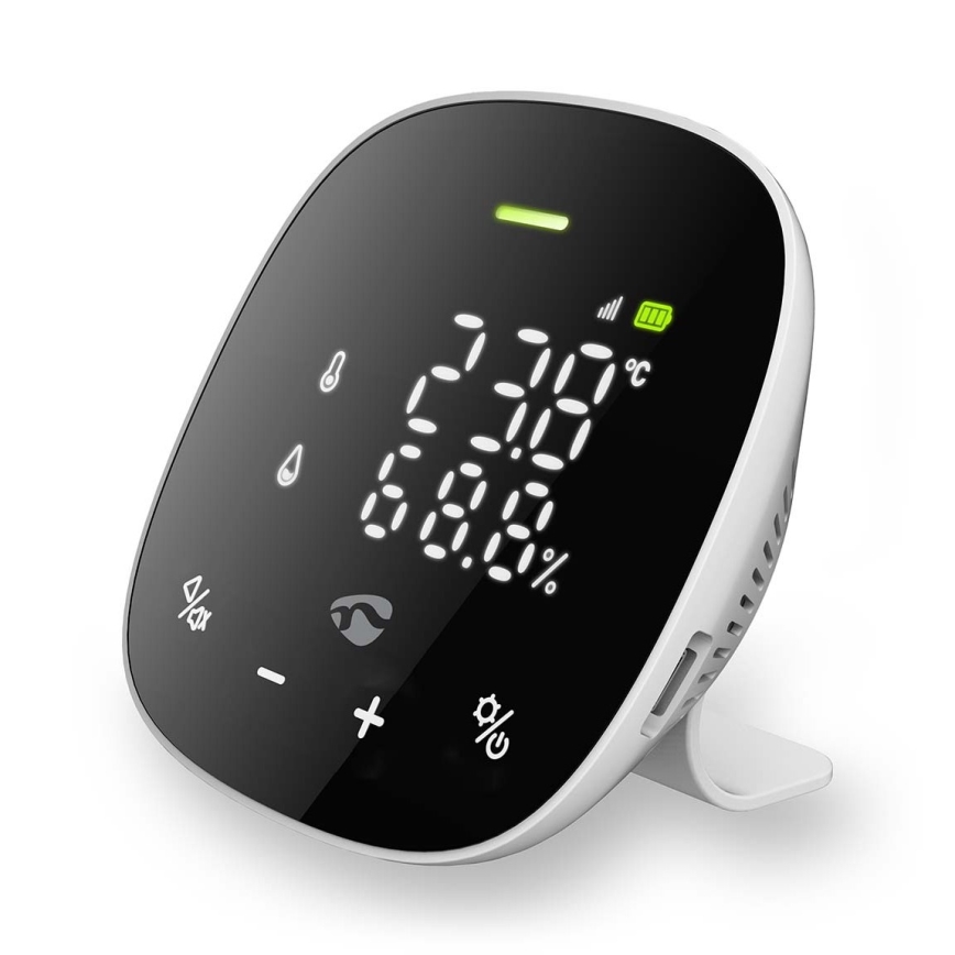 Viedais gaisa kvalitātes monitors ar LED ekrāns SmartLife Wi-Fi