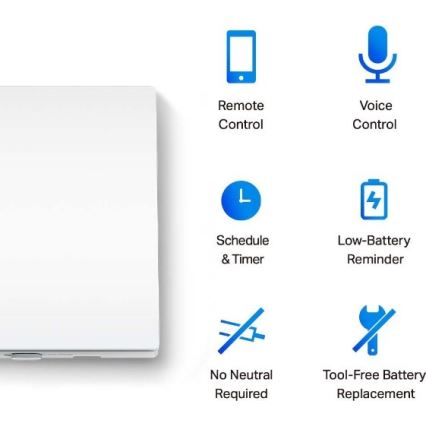 Viedais gaismas slēdzis 2xAAA