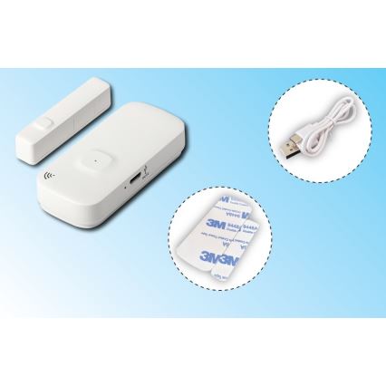 Viedais logu un durvju sensors 3,7V 500 mAh Wi-Fi Tuya