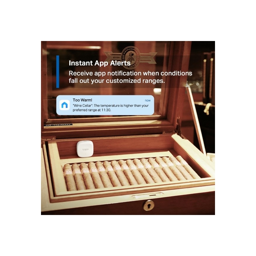 Viedais temperatūras un mitruma sensors 1xCR2450