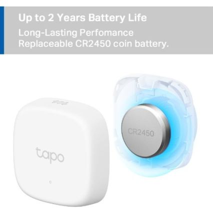 Viedais temperatūras un mitruma sensors 1xCR2450