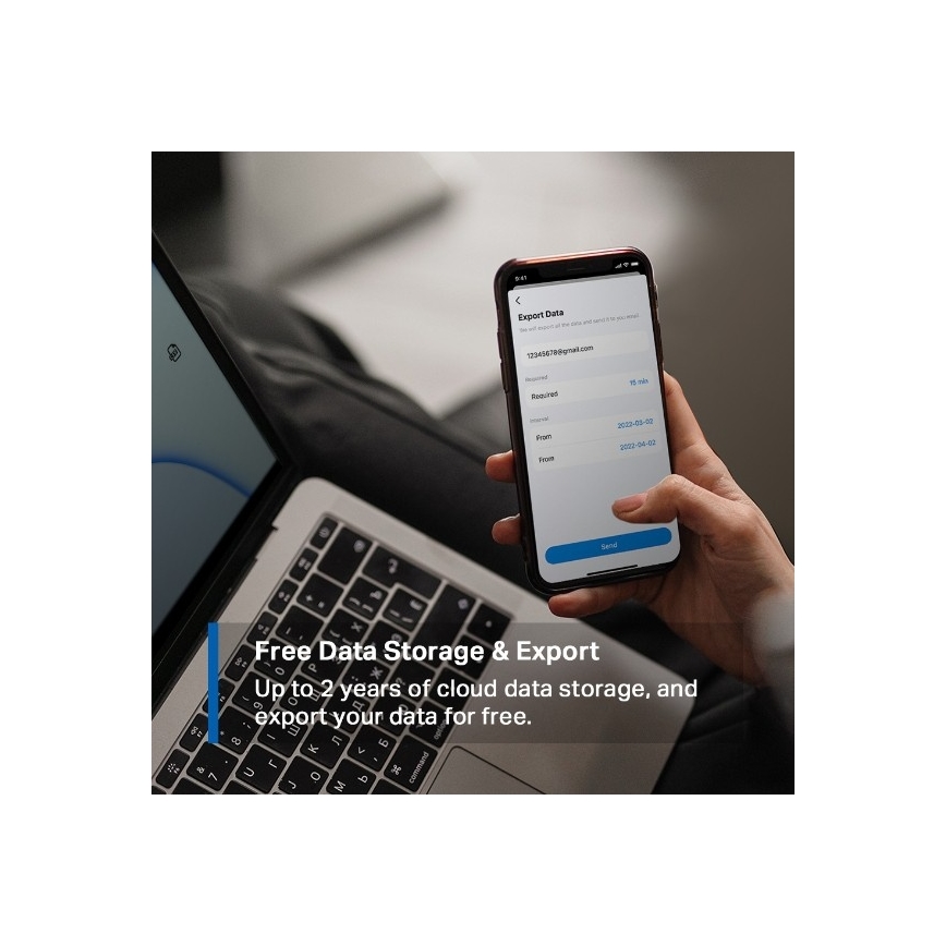 Viedais temperatūras un mitruma sensors 1xCR2450