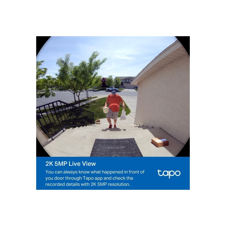 Viedais video durvju zvans 2K 10000 mAh IP66 Wi‑Fi Tuya