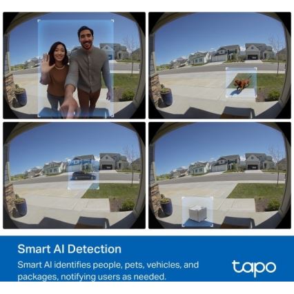 Viedais video durvju zvans 2K 10000 mAh IP66 Wi‑Fi Tuya