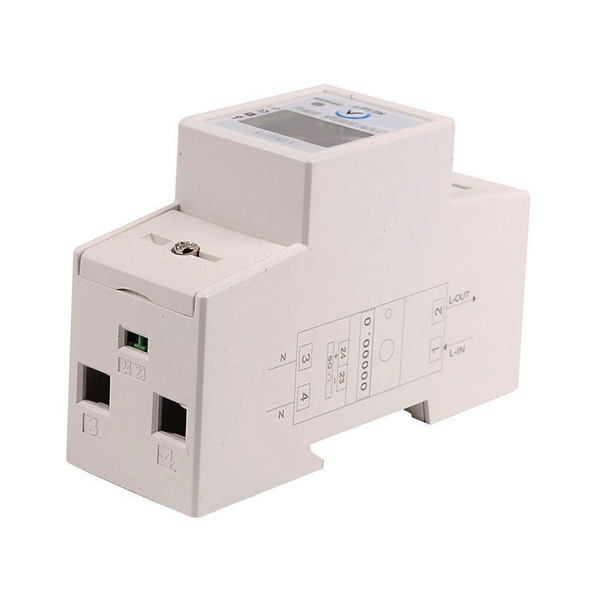 Vienfāzes elektrības skaitītājs DIN sliedei DDS015