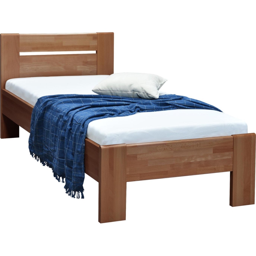 Vienvietīga gulta AMBER 90x200 cm, plūmju krāsā