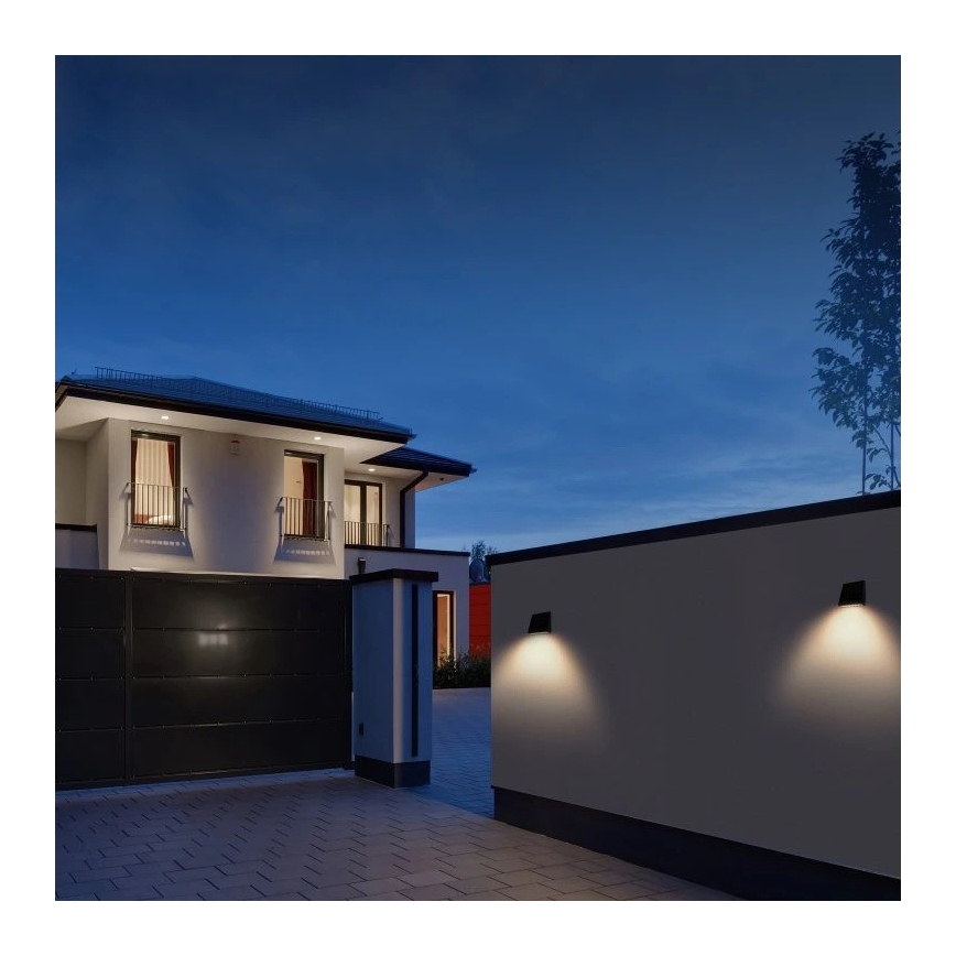 Viking - regulējamais LED saules sienas gaismeklis ar sensoru LED/2W/3,7V IP54 4000K 2000 mAh