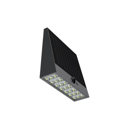 Viking - regulējamais LED saules sienas gaismeklis ar sensoru LED/2W/3,7V IP54 4000K 2000 mAh