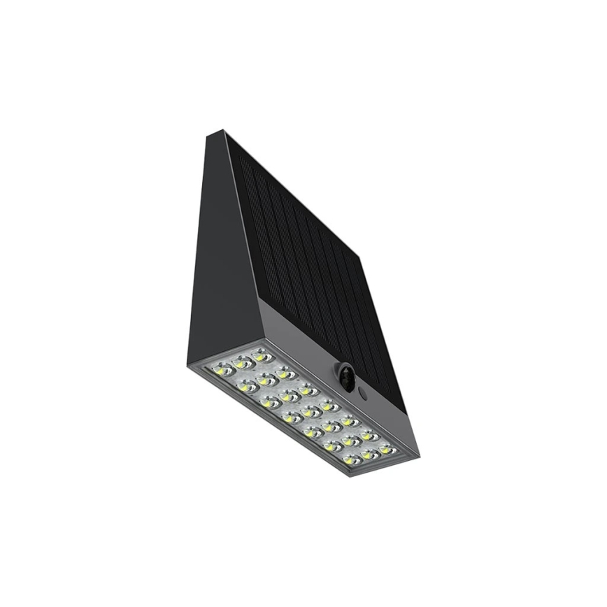 Viking - regulējamais LED saules sienas gaismeklis ar sensoru LED/2W/3,7V IP54 4000K 2000 mAh