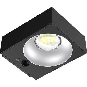 Viking - LED aptumšojams saules sienas gaismeklis ar sensoru LED/2W/3,7V IP65 4000K 2000 mAh