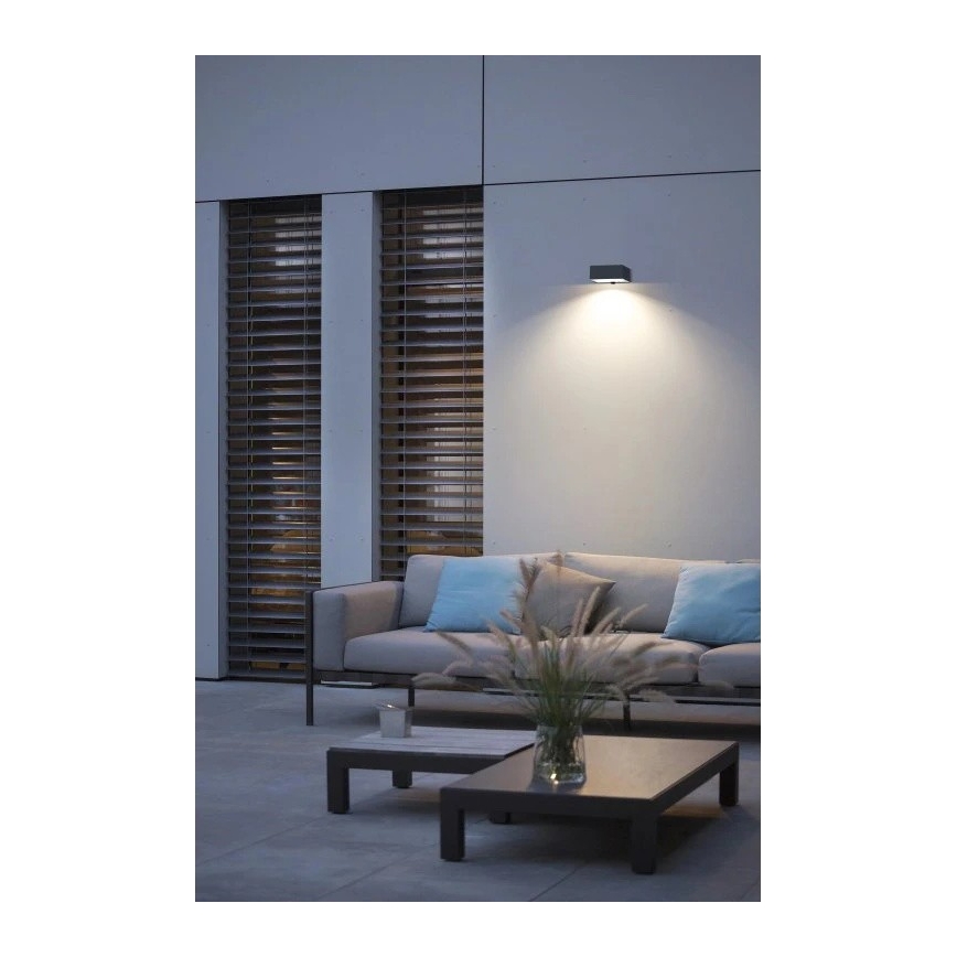 Viking - LED aptumšojams saules sienas gaismeklis ar sensoru LED/2W/3,7V IP65 4000K 2000 mAh