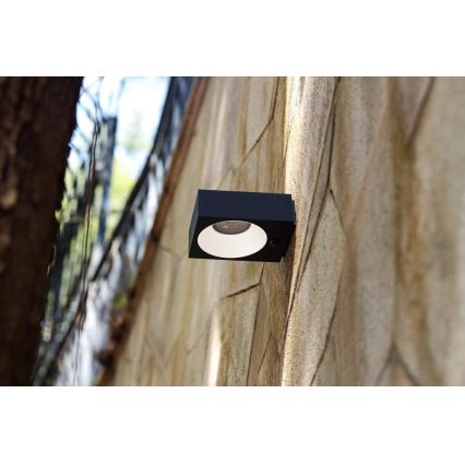 Viking - LED aptumšojams saules sienas gaismeklis ar sensoru LED/2W/3,7V IP65 4000K 2000 mAh