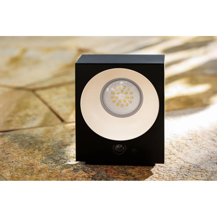 Viking - LED aptumšojams saules sienas gaismeklis ar sensoru LED/2W/3,7V IP65 4000K 2000 mAh