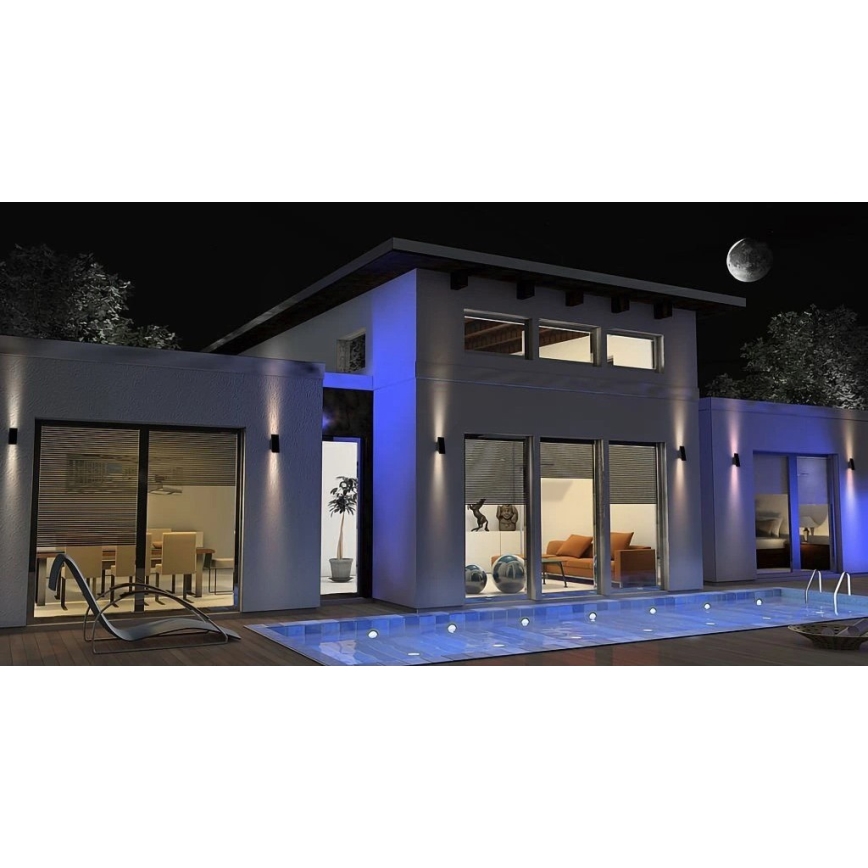 Viking - LED regulējams saules sienas gaismeklis LED/1,5W/3,7V IP65 4000K 2000 mAh