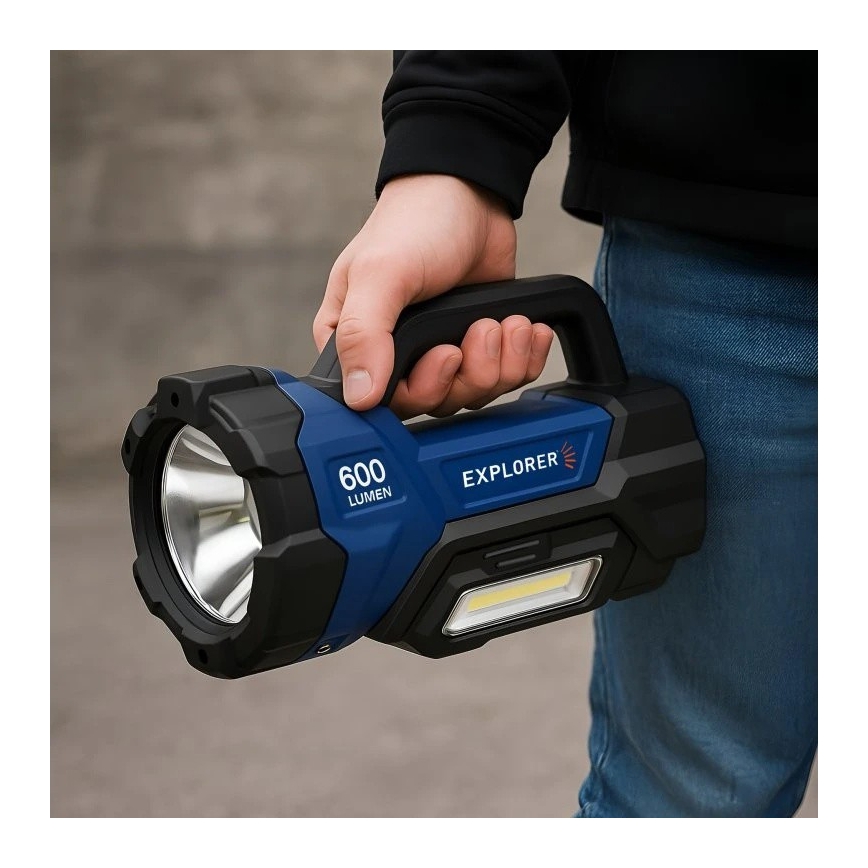 Viking - LED lukturis ar regulējamu spilgtumu, uzlādējams, LED/5V, IPX4, 1000 lm, 8000 mAh