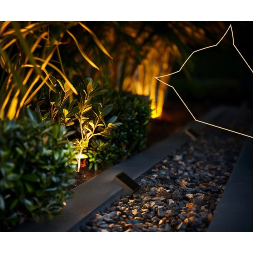 Viking - LED saules lampa LED/1,4W/3,7V IP65 3000K