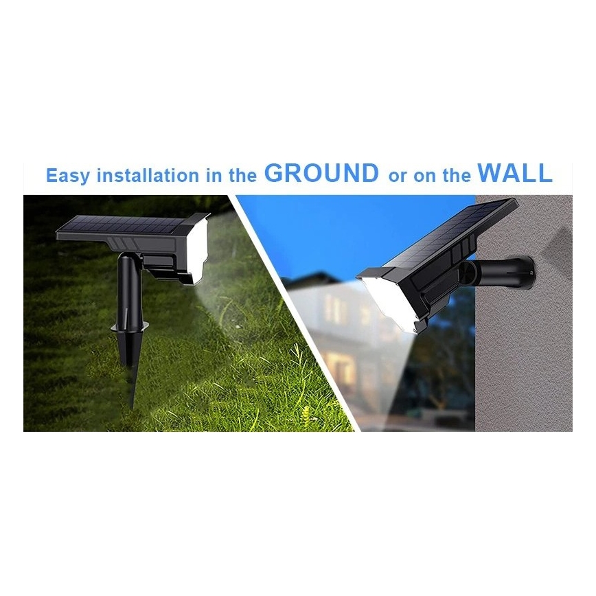 Viking - LED saules lampa LED/1W/3,7V IP65 6000K 2200 mAh