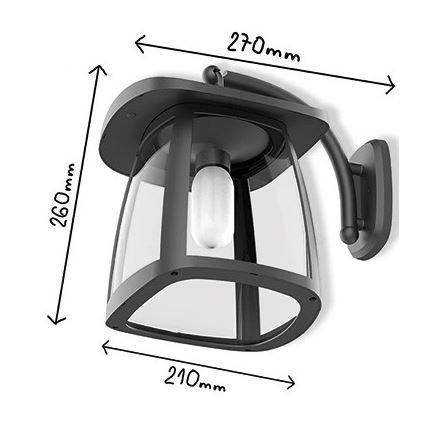 Viking - LED saules sienas gaismeklis ar regulējamu spilgtumu LED/2W/3,7V IP54 4000K 2000 mAh