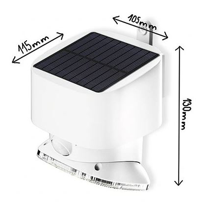 Viking - LED saules sienas gaismeklis ar sensoru LED/1W/3,7V IP44 3000/4000K 4000 mAh