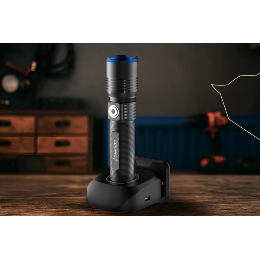 Viking - LED uzlādējams lukturis ar regulējamu spilgtumu LED/5V IPX3 600 lm 2600 mAh