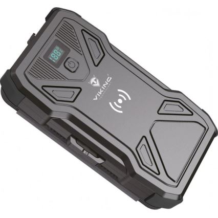 Viking - Powerbank ar iebūvētu LED lukturi, bezvadu uzlādi un saules paneli, Power Delivery 22,5 W / 20000 mAh