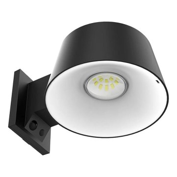 Viking - regulējams LED saules sienas gaismeklis ar sensoru LED/1W/3,7V IP44 4000K 2000 mAh