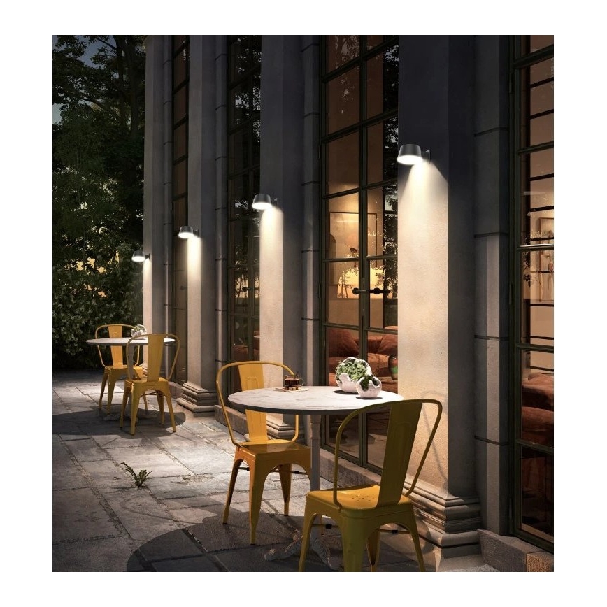 Viking - regulējams LED saules sienas gaismeklis ar sensoru LED/1W/3,7V IP44 4000K 2000 mAh