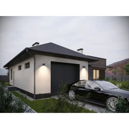 Viking - regulējams LED saules sienas gaismeklis ar sensoru LED/1W/3,7V IP44 4000K 2000 mAh