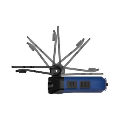 Viking - LED regulējams uzlādējamais lukturis ar sensoru un sarkano gaismu LED/5V IPX4 200 lm 500 mAh