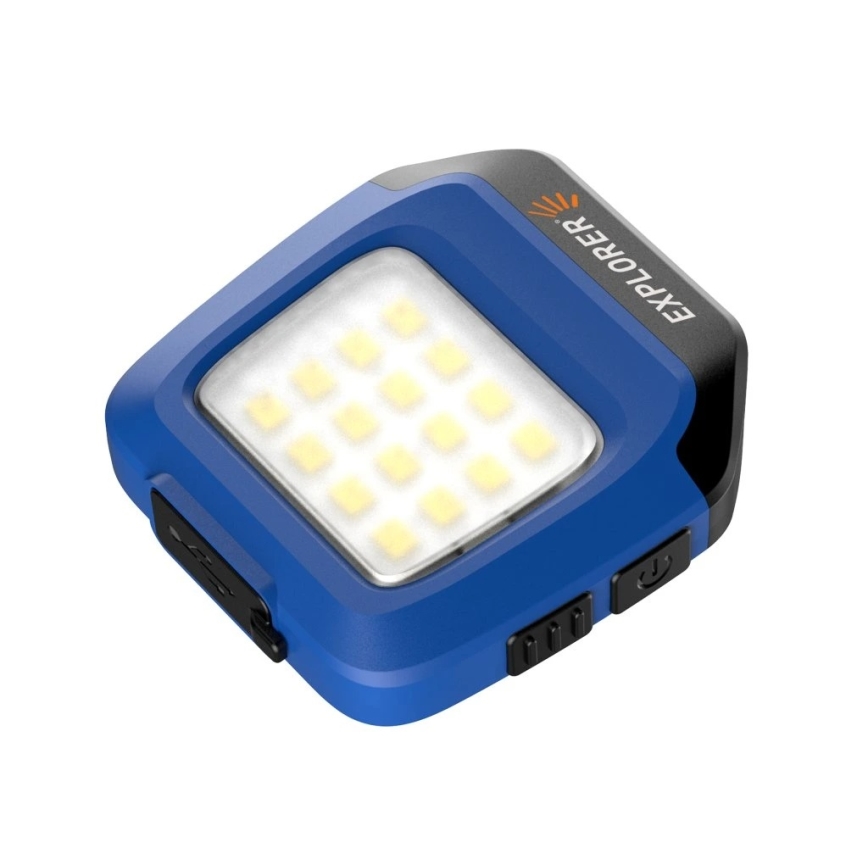 Viking - LED regulējams uzlādējamais lukturis ar sensoru un sarkano gaismu LED/5V IPX4 200 lm 500 mAh