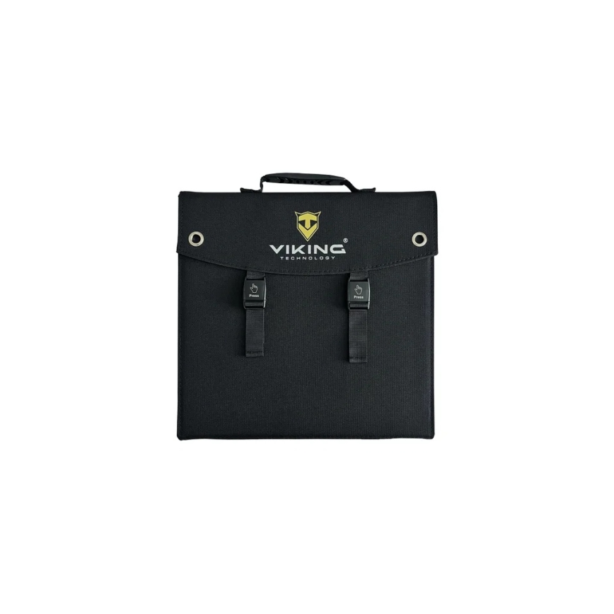 Viking - Saules panelis USB Power Delivery 60W/20V IPX4 melns