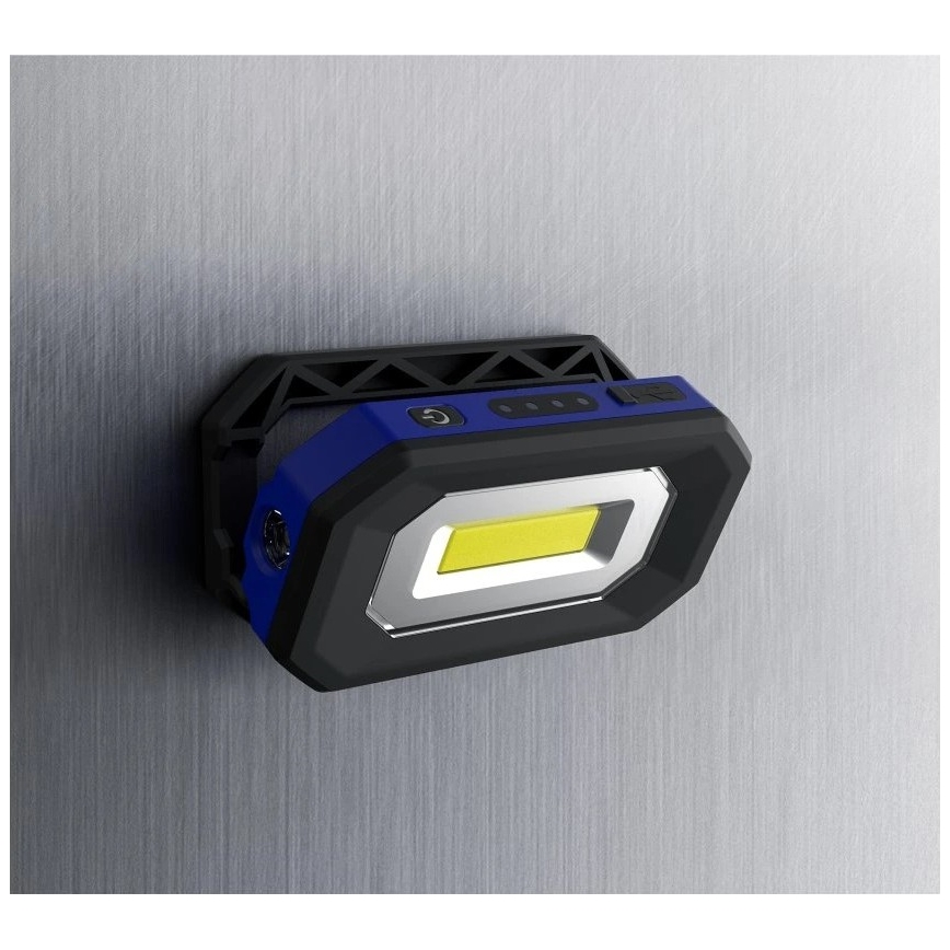 Viking - uzlādējams darba LED lukturis ar regulējamu spilgtumu, 5V, IPX4, 500 lm, 2000 mAh