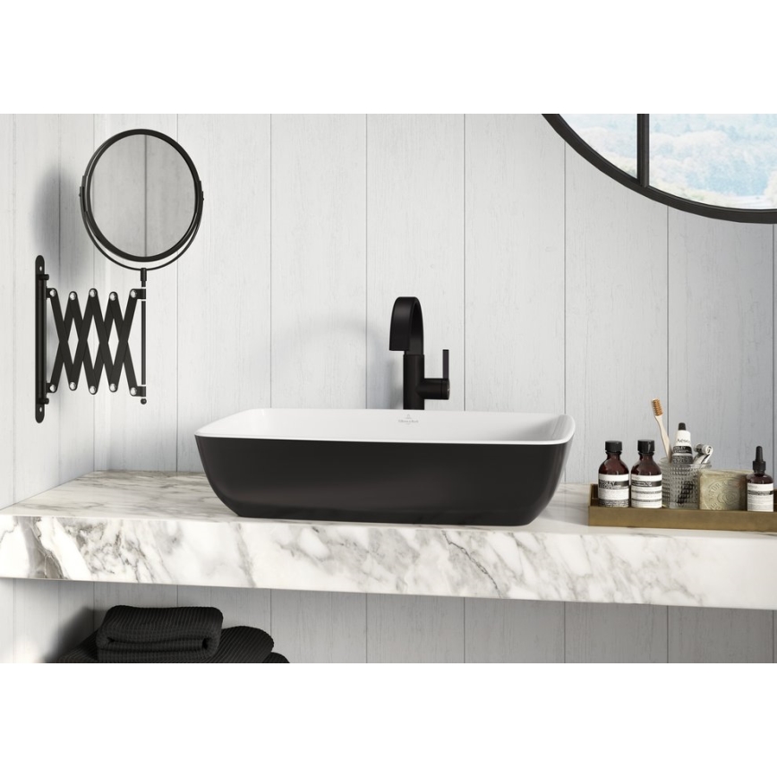 Villeroy & Boch 417258BCT8 - ARTIS virsmas uzstādāma izlietne 58x38,5 cm keramika/melna