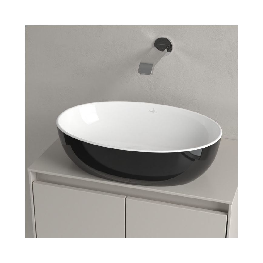 Villeroy & Boch 438848BCT8 - Iebūvējamā izlietne ARTIS 48x32,5 cm keramika/melna