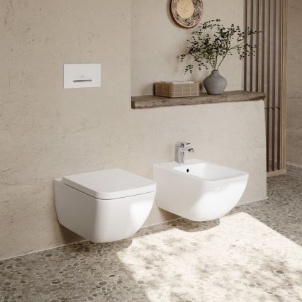 Villeroy & Boch 44110001 - Sienas piestiprināms bidē VENTICELLO keramika/balta