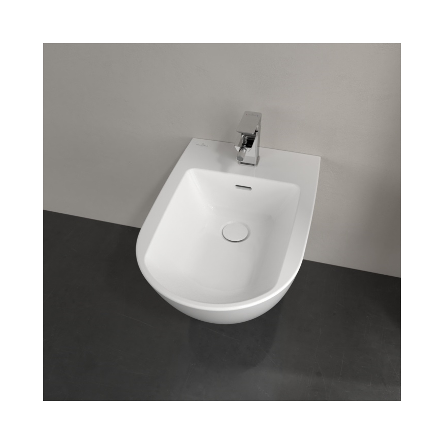 Villeroy & Boch 44700001 - Sienas stiprināms bide SUBWAY 3.0 keramika/balta