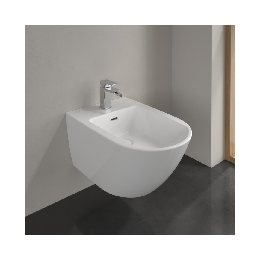 Villeroy & Boch 447000R1 - Sienas piestiprināms bidē SUBWAY 3.0, keramika/balta